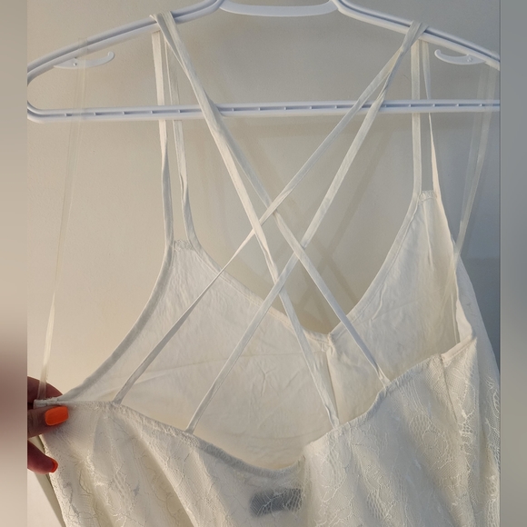 NWOT Multi stripe with White Lace DO+BE Dress Size M - Picture 3 of 4